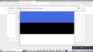 flag of Estonia in python || Python turtle library || Python for beginners #poojapatel #chiki1601