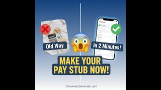 Instant Paystub Generator —How to Create a Paystub Online with CheckStubGenerator.com