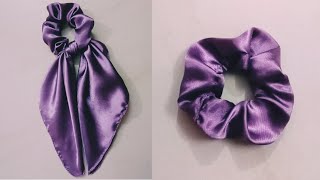 Easy Bow Scrunchie Tutorial at Home #shorts  #youtubeshorts #shortsfeed