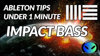 Ableton Tips under 1 Minute / Cinematic BASS IMPACT / Ableton Live Tutorial Beginner #shorts