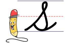 Pencil Pete's Cursive Writing - Uppercase S