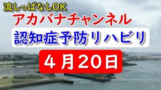 【４月２０日にすぐ使えるリハビリ＆介護レク】■郵便に関する雑学■シニアヨガ■座ってできる認知症予防体操■記念日や沖縄の言葉も学べるアカバナチャンネル