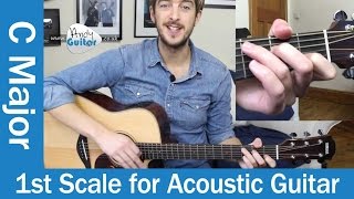 The FIRST Scale to learn on Acoustic Guitar - The C Major Scale