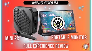 LIVE: Minisforum HX99G mini gaming PC and the MSSA156 portable gaming monitor