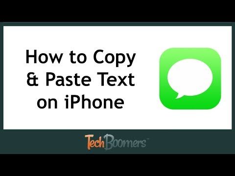 Copy and Paste on an iPhone