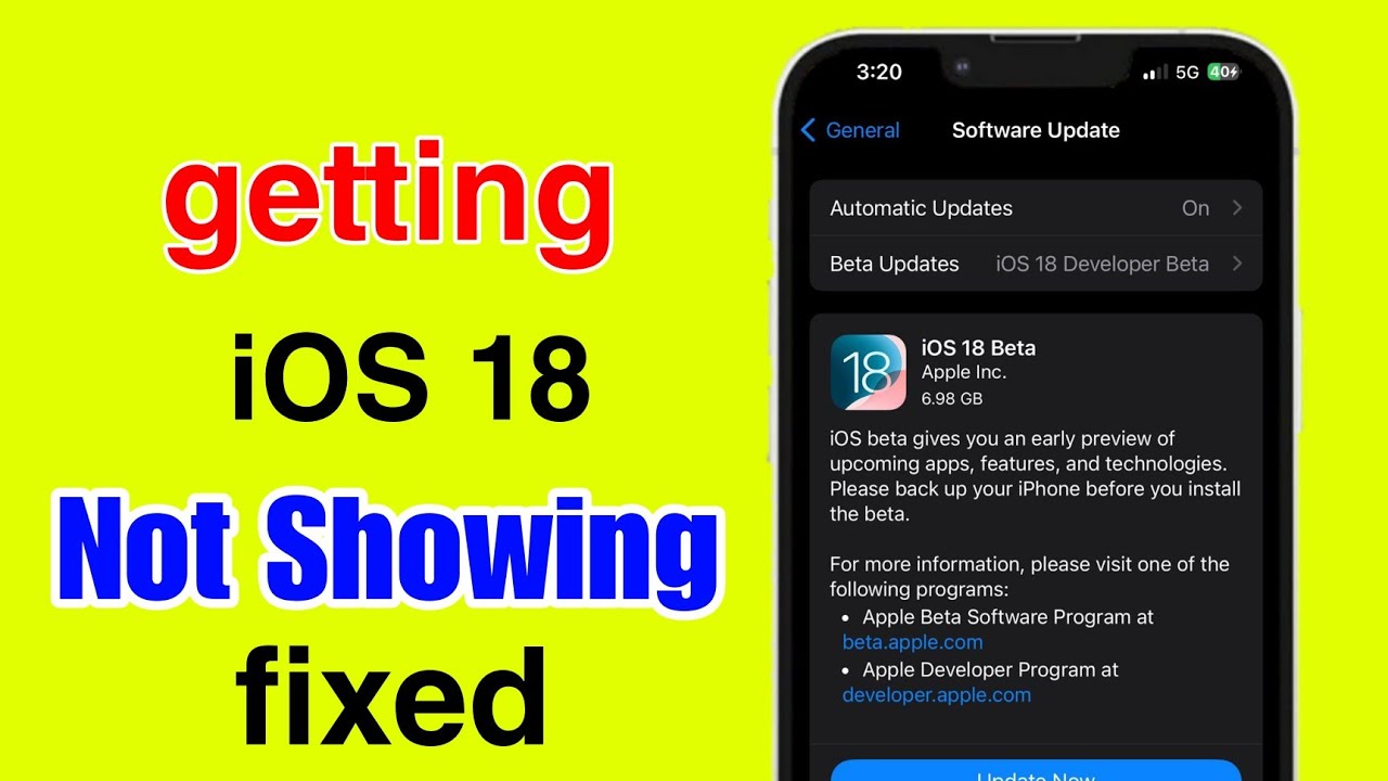 How To Fix Ios 18 Beta Not Showing | Ios 18 Beta Not Showing | Ios 18 ...