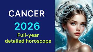 CANCER HOROSCOPE 2026. Full year detailed horoscope