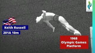 1968 Keith Russell - Team USA - 201A - Platform Diving - Olympic Games