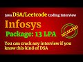 Infosys Java DSA LeetCode Interview Questions Answers