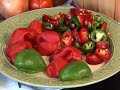 storing and preserving peppers