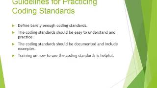CS406: W3, L1: Coding Standards