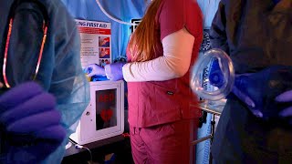ASMR Cardiac Emergency | Code Blue | Medical Role Play