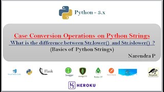 Case Conversion Operations or method of Python Strings | video-24