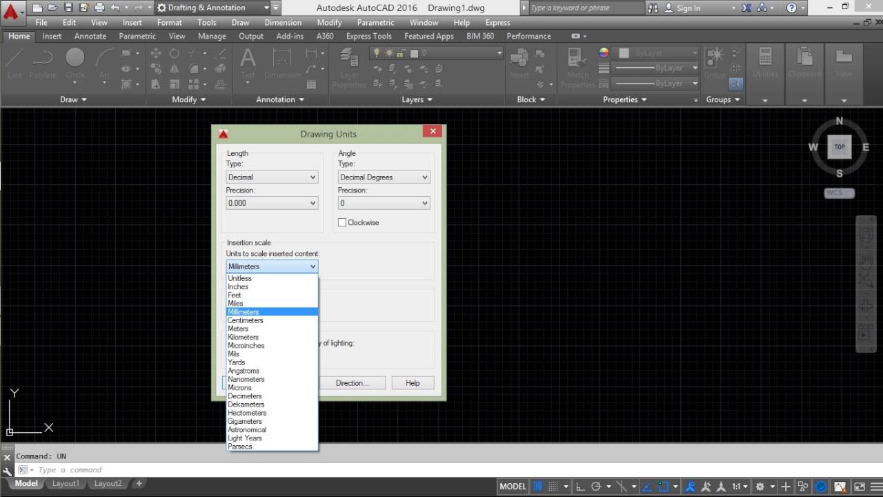 How We Can Defined Unit In Autocad - YouTube