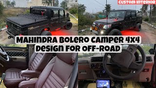 Mahindra Bolero Camper Modified | Designed for Offroad | All Customised Interior | Turbo Engine 4x4