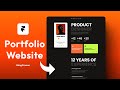 How to Build a Portfolio Website Using Framer Template