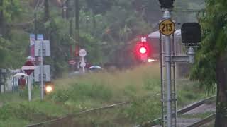 මහ තද වැසි දවසක | Rainy Day S8 826 Arrived To Kurana Railway Station in Sri Lanka 2022.10.14