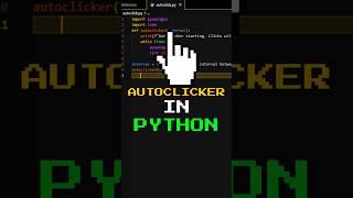Make An Autoclicker In Python! 💻 #python #coding #trending #shorts