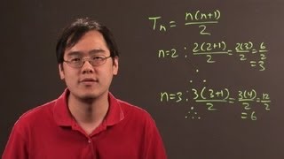 Algebraic Equation for Triangular Numbers : Algebra Lessons