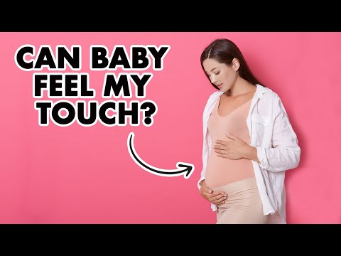 What does rubbing your belly while pregnant do?