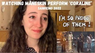 REACTING TO MANESKIN 'CORALINE' AT SANREMO 2022 [2-0 TO MANESKIN FOR MAKING ME CRY AGAIN]