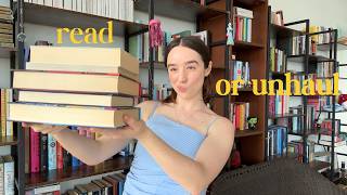 I have to read or yeet these books EP. 7 🧹 rants, book unhaul, spring cleaning the library