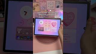 how to make your Samsung tablet cute & aesthetic 💗 Galaxy tab S9+ | homescreen | android tips