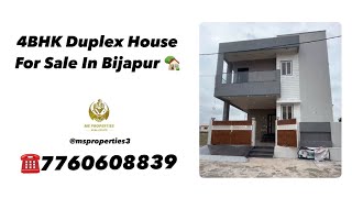 4BHK Duplex House For Sale In Bijapur 🏡 @Mspropertiesofficial ✅