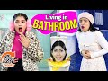 24 Hours Living in BATHROOM Challenge | Gone Extremely Wrong | DIY Queen