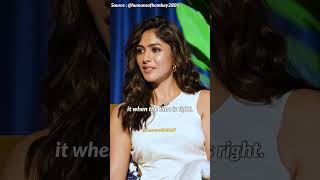 Choosing The Right Partner Mrunal Thakur