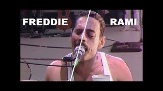 BOHEMIAN RHAPSODY MOVIE 2018 [LIVE AID] Side by Side w/ the QUEEN LIVE AID 1985
