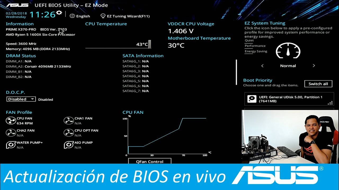 FB Live #64 - Como Actualizar El BIOS En Tarjetas Madre ASUS - YouTube