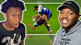 AMERICANS REACT To Big Hits in Rugby League History