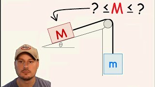 Find Mass M to Prevent Slipping | Blocks & Pulleys | Free Body Diagram