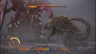 アンギラス(50m) VS デストロイア(100m)  熱線ゲージ使用禁止  PS4 ゴジラ-GODZILLA-VS