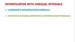 Lecture-22 Newton's Divided Difference Formula