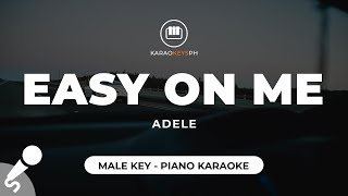 Easy On Me - Adele (Male Key - Piano Karaoke)