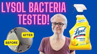 Remove Bacteria in 10 seconds? Testing Lysol All Purpose Cleaner Spray!!