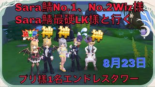 【ラグナロクオリジン】Sara鯖No.1、No.2Wiz様、Sara鯖最硬LK様といくプリ様1名エンドレスタワー！じゅりさん空気ですw