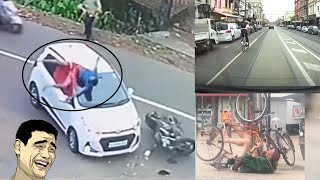 some crazy and 🤣 funny accidents viral cctv