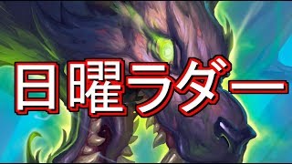 【Hearthstone】日曜ラダー　週末預言者を添えて