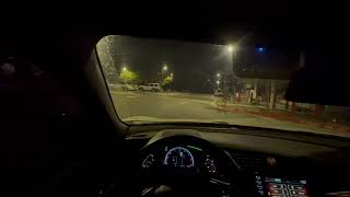 ASMR Roadway Driving at Night (No Talking) (No Music) for sleep, work, or study. First ASMR Video