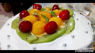 FRESH FRUIT CAKE | ASSEMBLING | ICING | FOOD BY FORTUNE