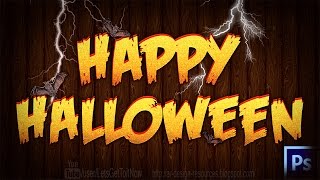 Halloween Text Effect + PSD — Photoshop Tutorial