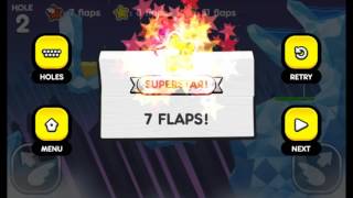 Flappy Golf 2 - Crystal Cliffs Hole 2 - 7 Flaps