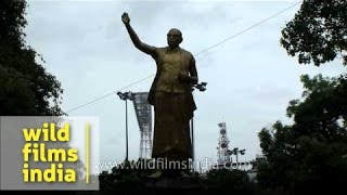 Bronze statue of Swami Ramananda Tirtha in India