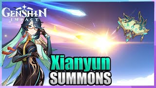 C6 Xianyun + R5 Crane's Echoing Call Summons | Genshin Impact