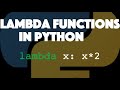 Lambda functions in python (and why they improve your coding skills)