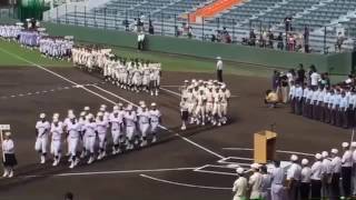 沖縄県高校野球秋季大会開会式　沖縄高専