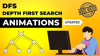 Depth First Search (DFS) Animations | Graph Traversal | Data Structure | Visual How